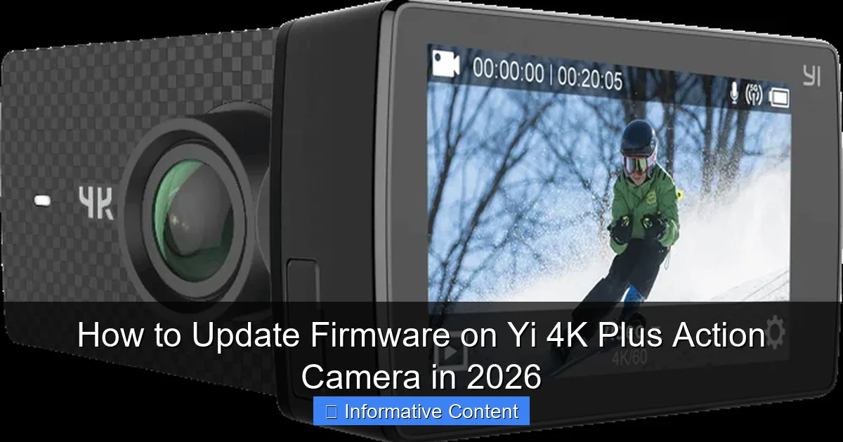 How to Update Firmware on Yi 4K Plus Action Camera in 2026