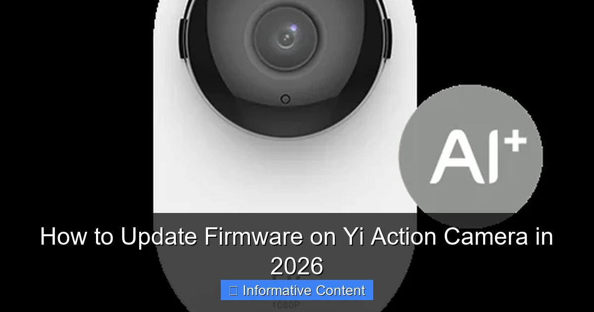 How to Update Firmware on Yi Action Camera in 2026
