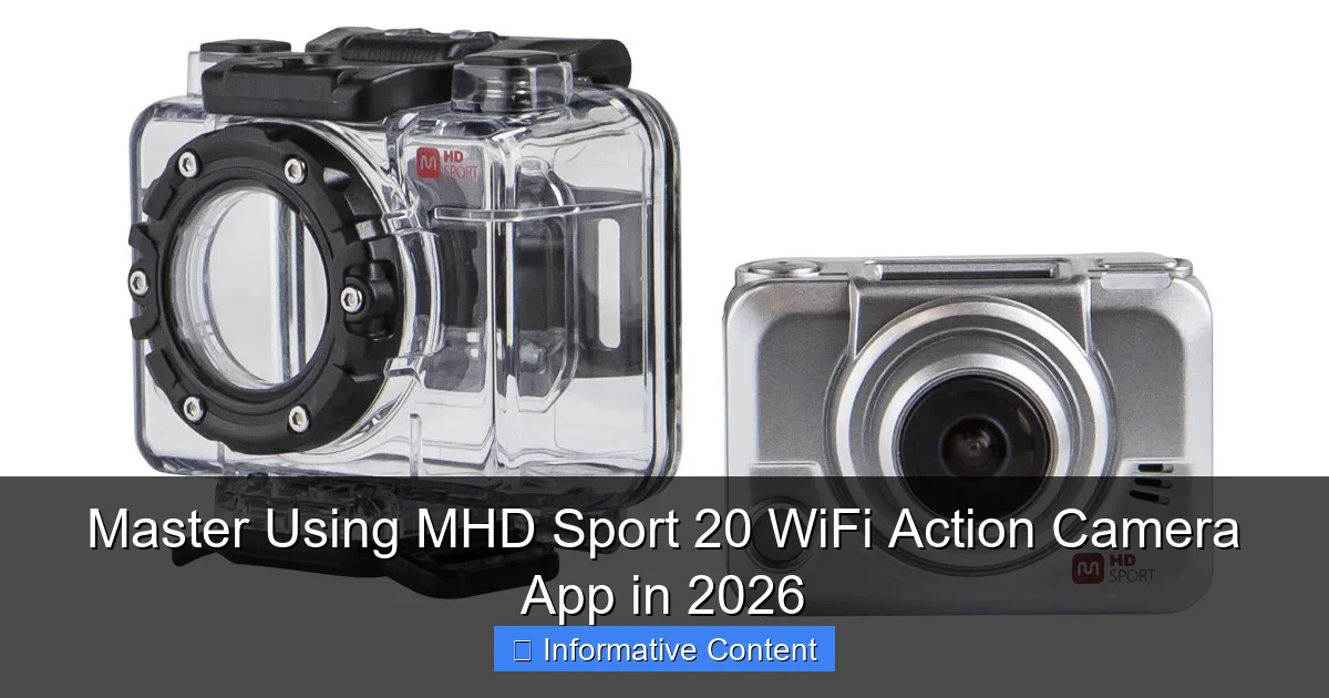 Master Using MHD Sport 20 WiFi Action Camera App in 2026