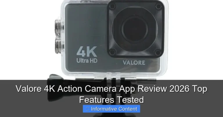 Valore 4K Action Camera App Review 2026 Top Features Tested