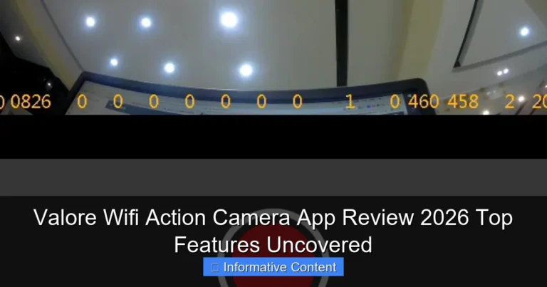 Valore Wifi Action Camera App Review 2026 Top Features Uncovered
