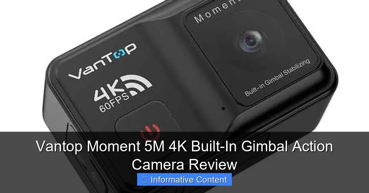 Vantop Moment 5M 4K Built-In Gimbal Action Camera Review