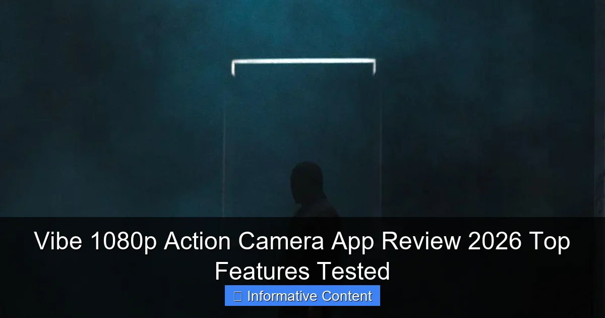 Vibe 1080p Action Camera App Review 2026 Top Features Tested