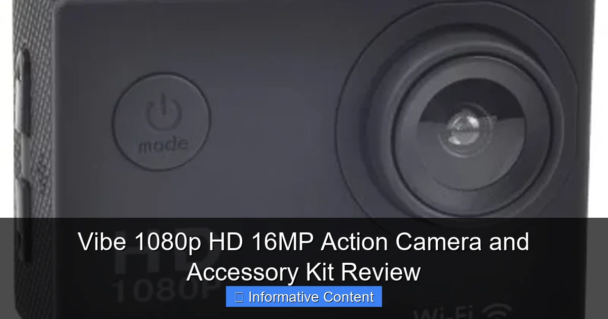 Vibe 1080p HD 16MP Action Camera and Accessory Kit Review