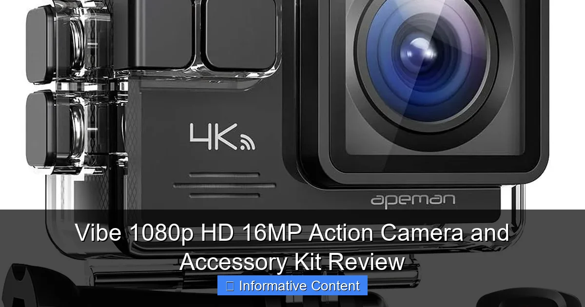 Vibe 1080p HD 16MP Action Camera and Accessory Kit Review