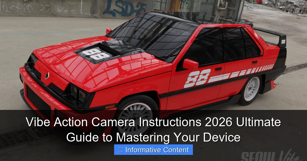 Vibe Action Camera Instructions 2026 Ultimate Guide to Mastering Your Device