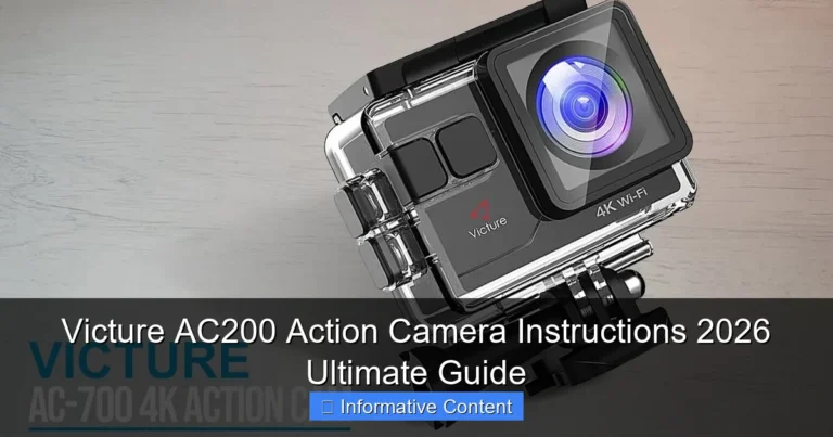 Victure AC200 Action Camera Instructions 2026 Ultimate Guide