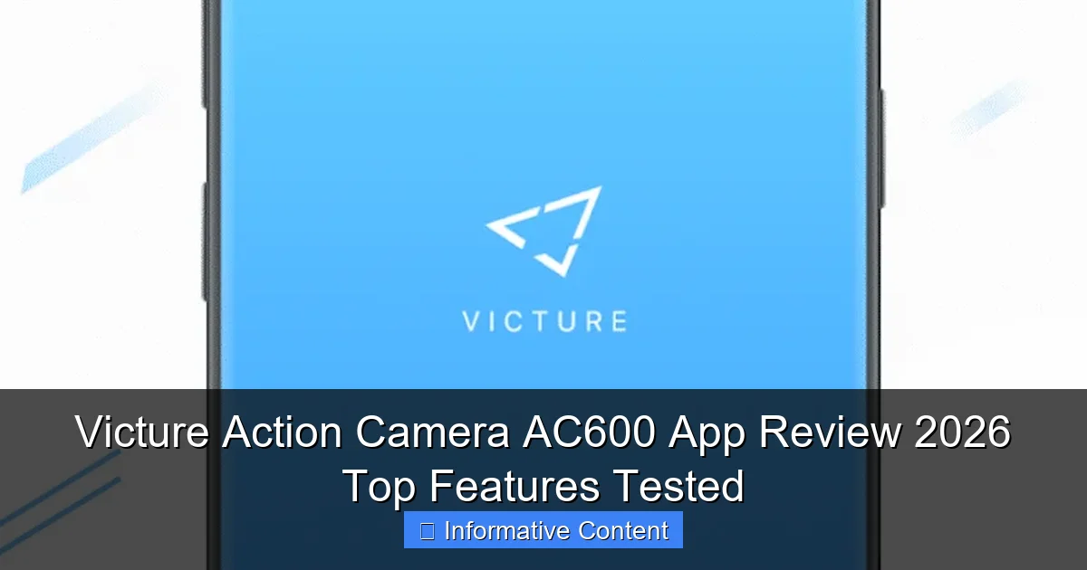 Victure Action Camera AC600 App Review 2026 Top Features Tested