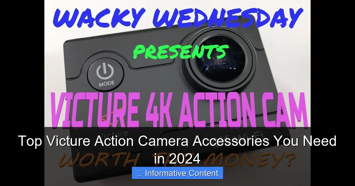 Top Victure Action Camera Accessories You Need in 2024