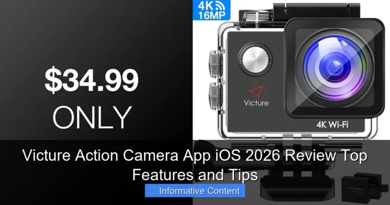 Victure Action Camera App iOS 2026 Review Top Features and Tips