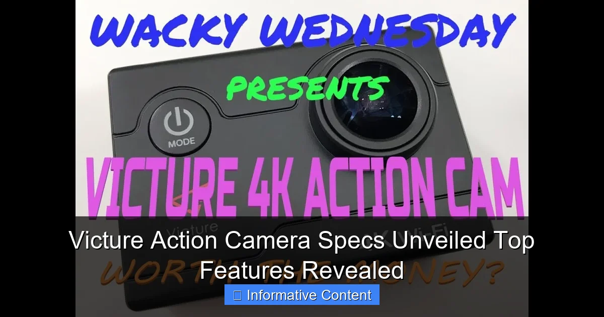 Victure Action Camera Specs Unveiled Top Features Revealed