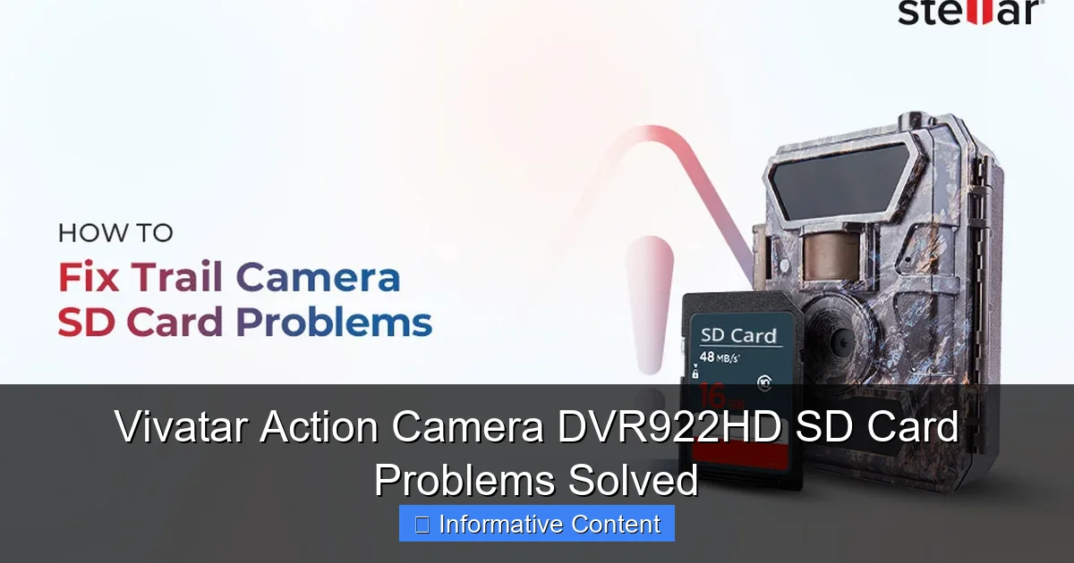 Vivatar Action Camera DVR922HD SD Card Problems Solved