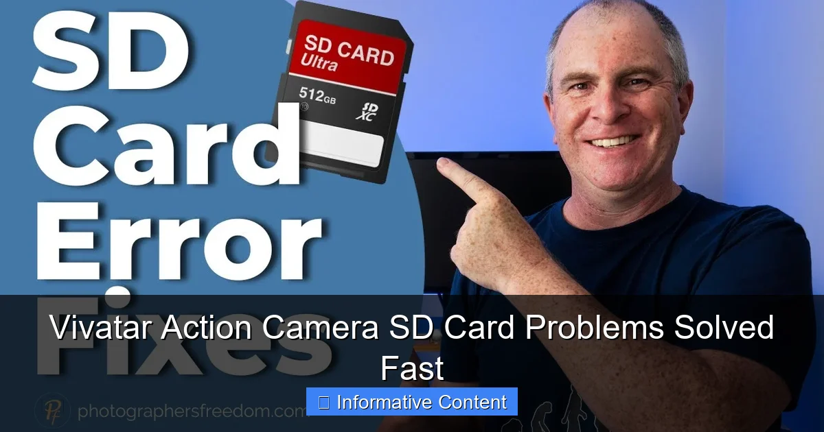 Vivatar Action Camera SD Card Problems Solved Fast