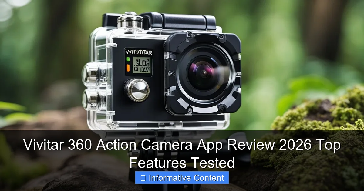 Vivitar 360 Action Camera App Review 2026 Top Features Tested