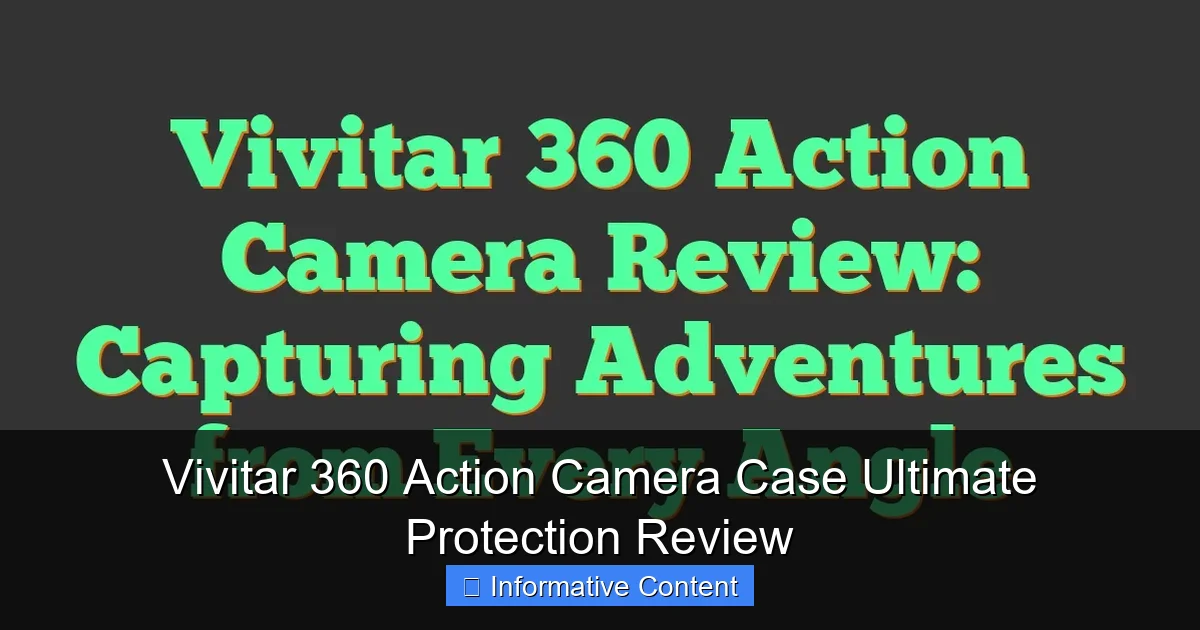 Vivitar 360 Action Camera Case Ultimate Protection Review