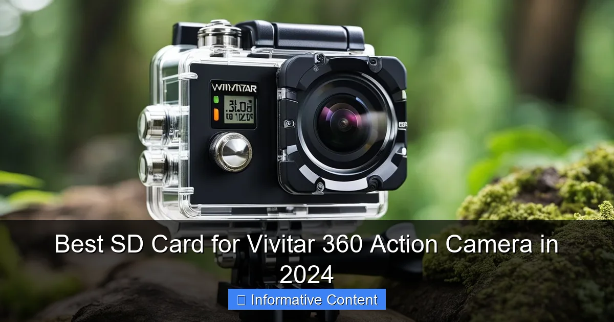 Best SD Card for Vivitar 360 Action Camera in 2024