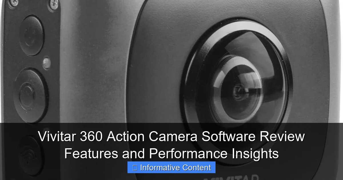 Vivitar 360 Action Camera Software Review Features and Performance Insights