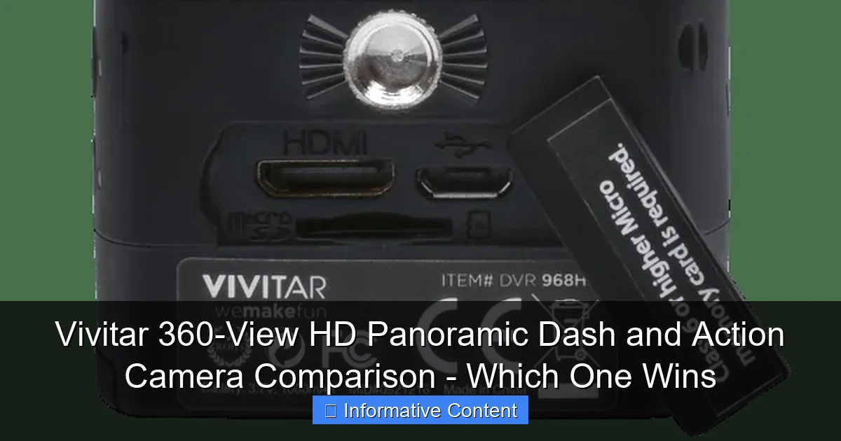 Vivitar 360-View HD Panoramic Dash and Action Camera Comparison - Which One Wins