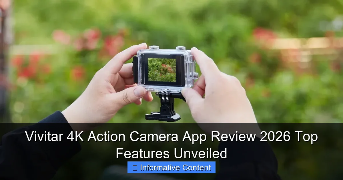 Vivitar 4K Action Camera App Review 2026 Top Features Unveiled