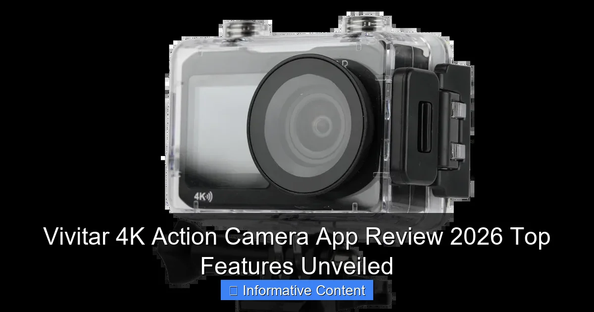 Vivitar 4K Action Camera App Review 2026 Top Features Unveiled