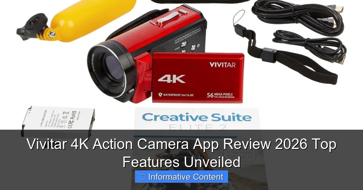 Vivitar 4K Action Camera App Review 2026 Top Features Unveiled