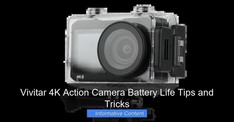 Vivitar 4K Action Camera Battery Life Tips and Tricks