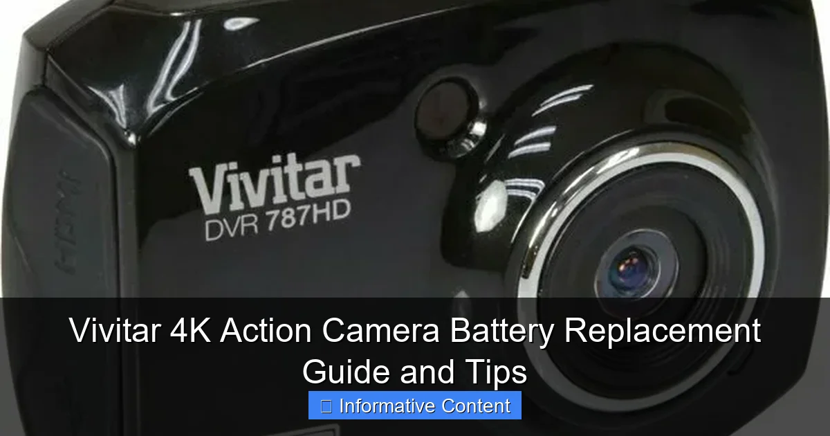 Vivitar 4K Action Camera Battery Replacement Guide and Tips