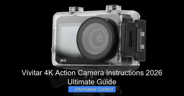 Vivitar 4K Action Camera Instructions 2026 Ultimate Guide