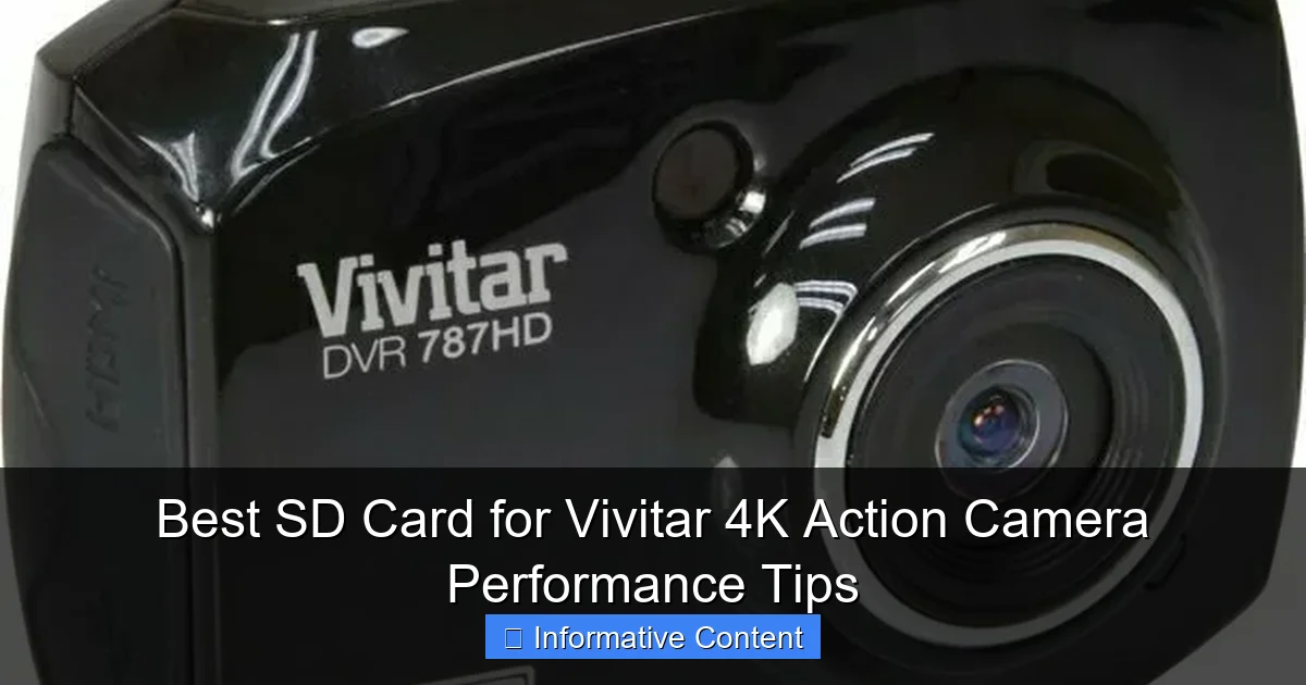 Best SD Card for Vivitar 4K Action Camera Performance Tips