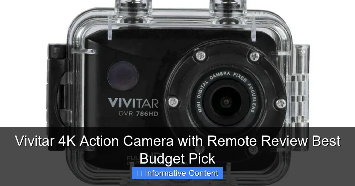 Vivitar 4K Action Camera with Remote Review Best Budget Pick