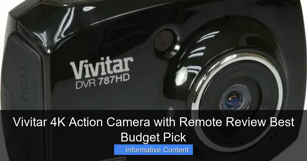 Vivitar 4K Action Camera with Remote Review Best Budget Pick