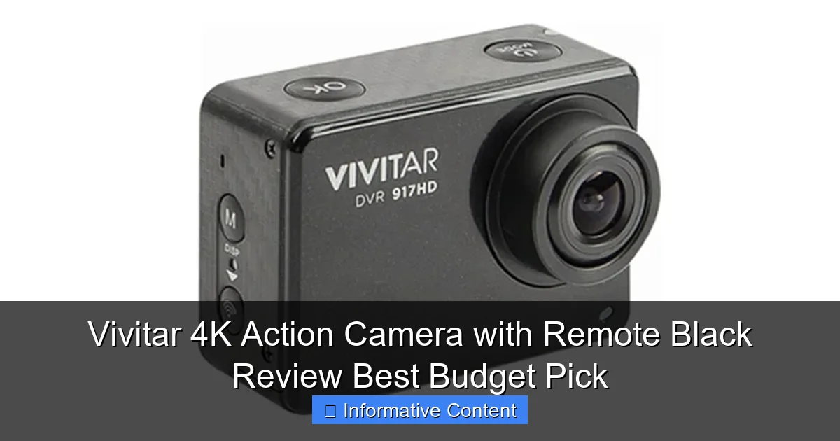Vivitar 4K Action Camera with Remote Black Review Best Budget Pick