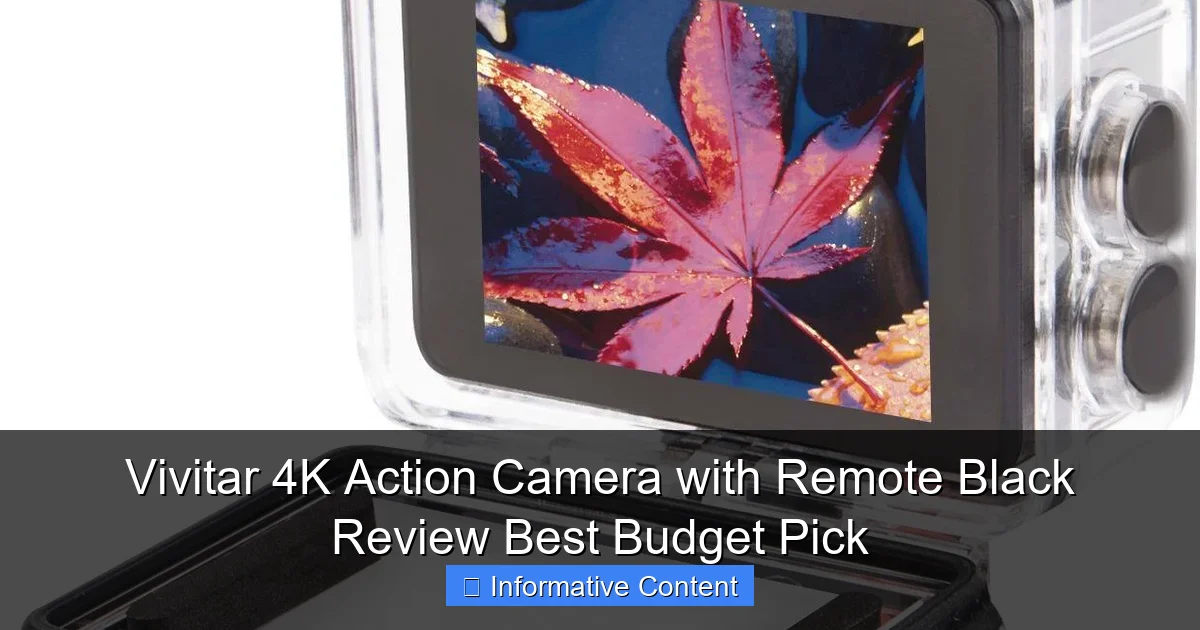 Vivitar 4K Action Camera with Remote Black Review Best Budget Pick
