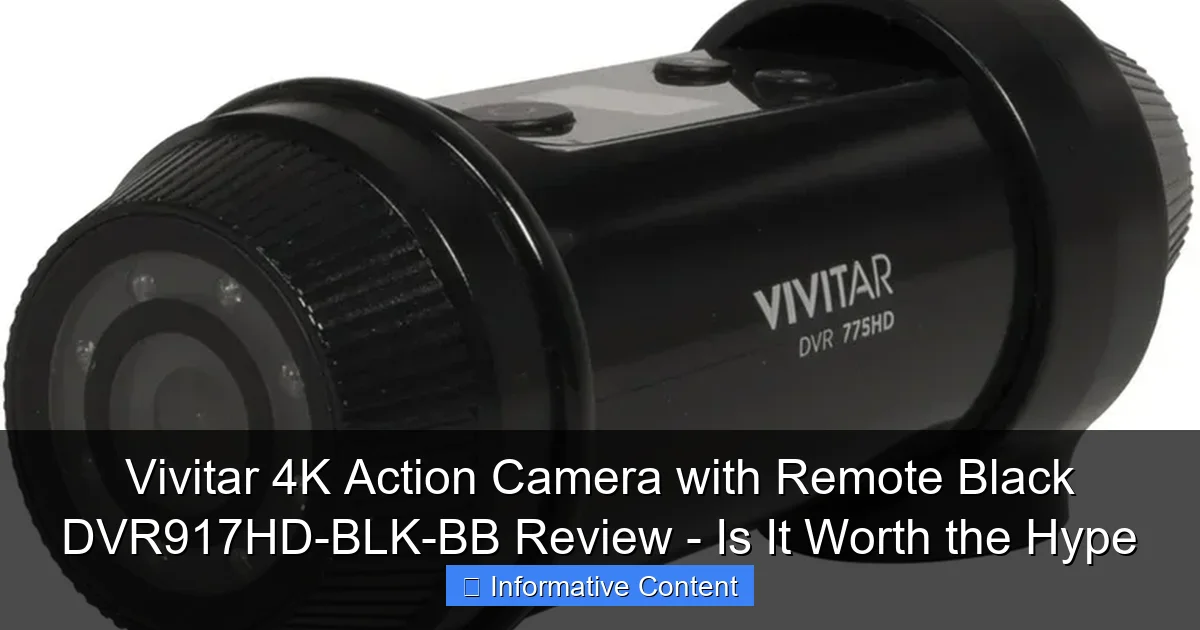 Vivitar 4K Action Camera with Remote Black DVR917HD-BLK-BB Review - Is It Worth the Hype