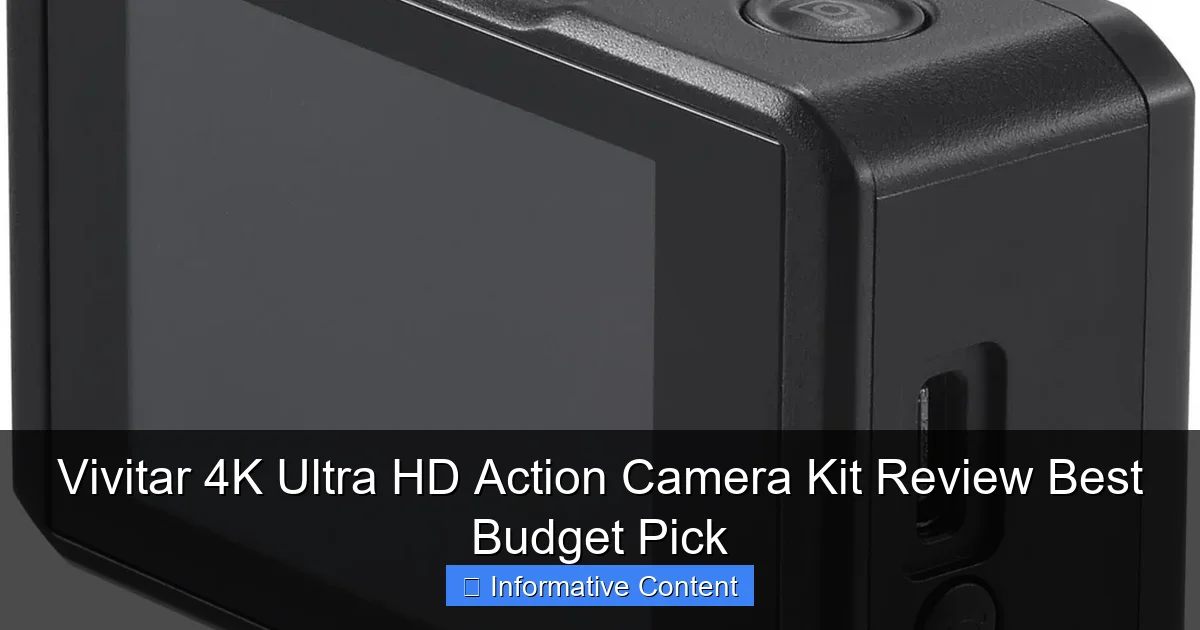 Vivitar 4K Ultra HD Action Camera Kit Review Best Budget Pick