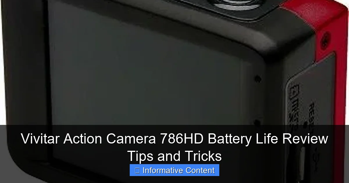 Vivitar Action Camera 786HD Battery Life Review Tips and Tricks
