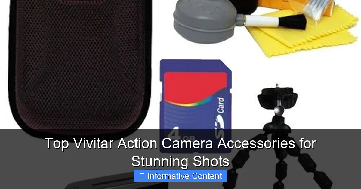 Top Vivitar Action Camera Accessories for Stunning Shots