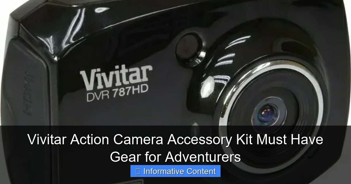 Vivitar Action Camera Accessory Kit Must Have Gear for Adventurers