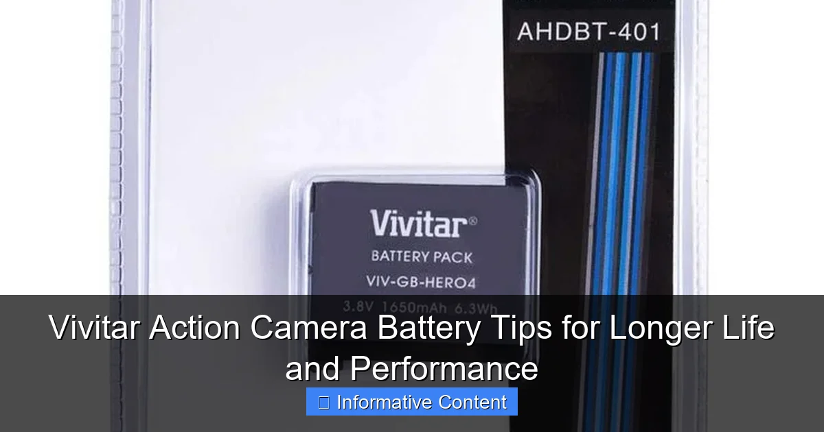 Vivitar Action Camera Battery Tips for Longer Life and Performance