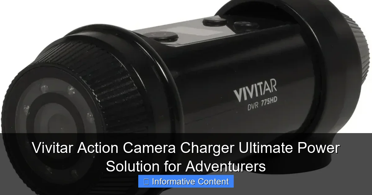 Vivitar Action Camera Charger Ultimate Power Solution for Adventurers
