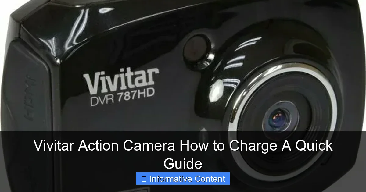 Vivitar Action Camera How to Charge A Quick Guide