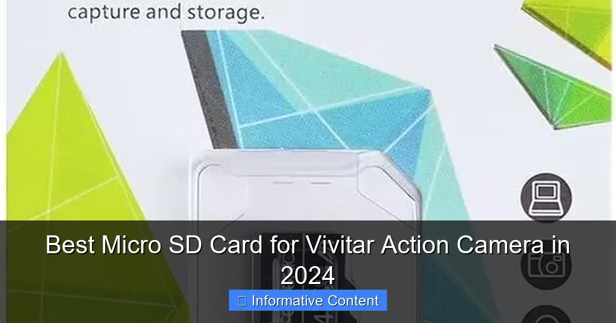 Best Micro SD Card for Vivitar Action Camera in 2024