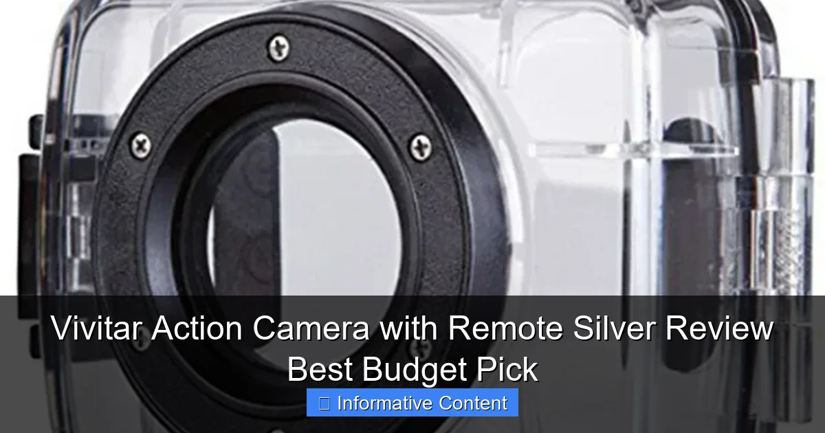 Vivitar Action Camera with Remote Silver Review Best Budget Pick