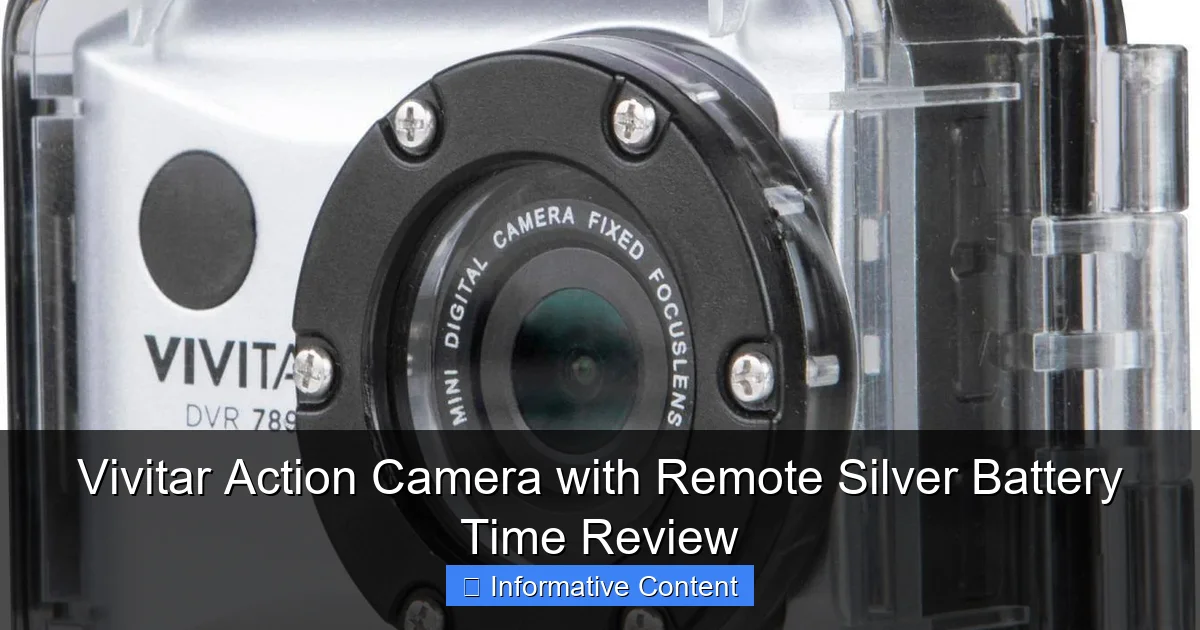 Vivitar Action Camera with Remote Silver Battery Time Review