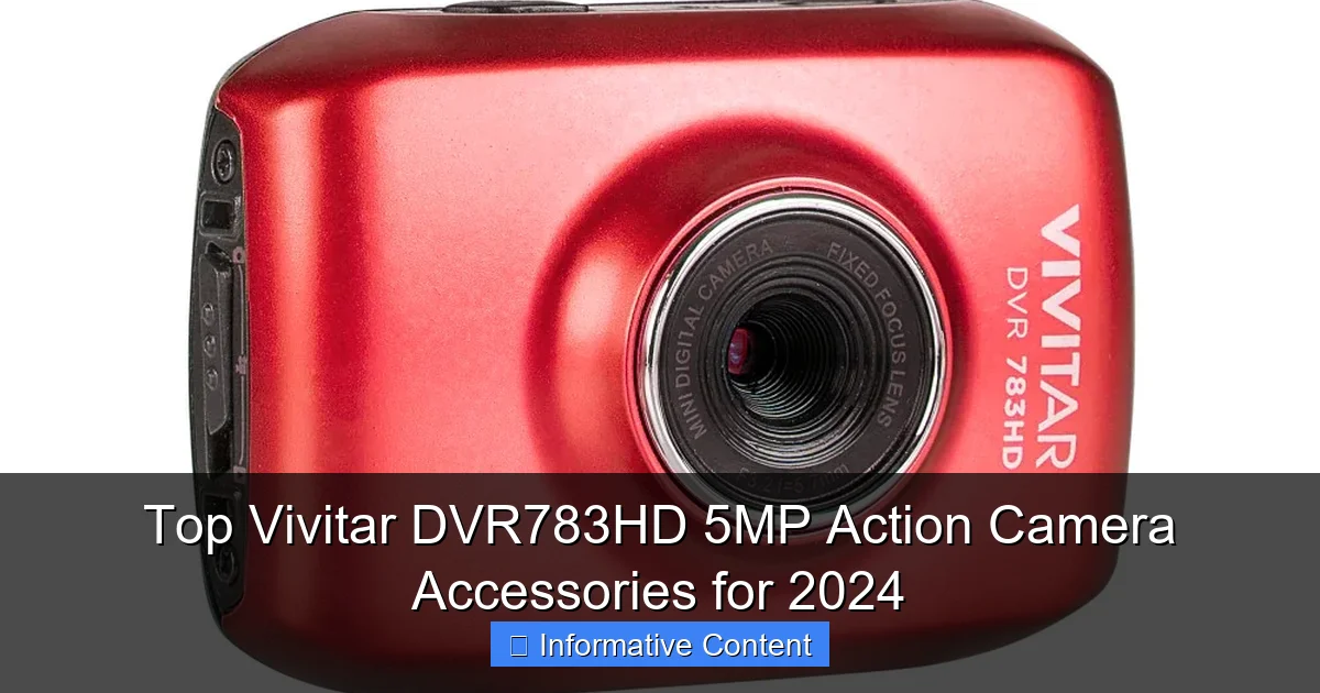 Top Vivitar DVR783HD 5MP Action Camera Accessories for 2024