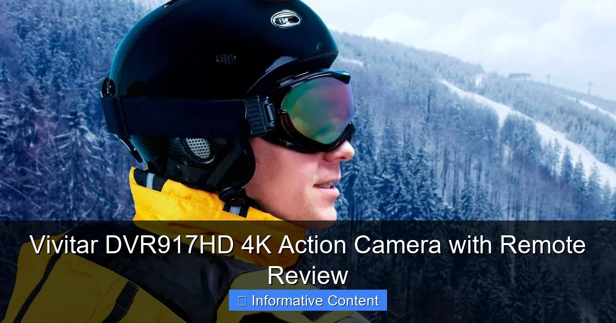 Vivitar DVR917HD 4K Action Camera with Remote Review