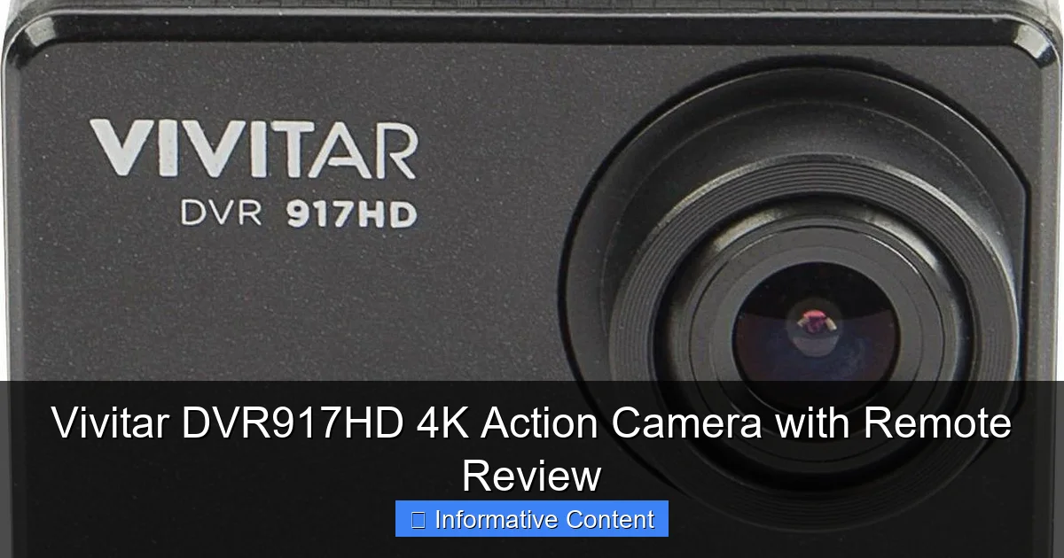 Vivitar DVR917HD 4K Action Camera with Remote Review