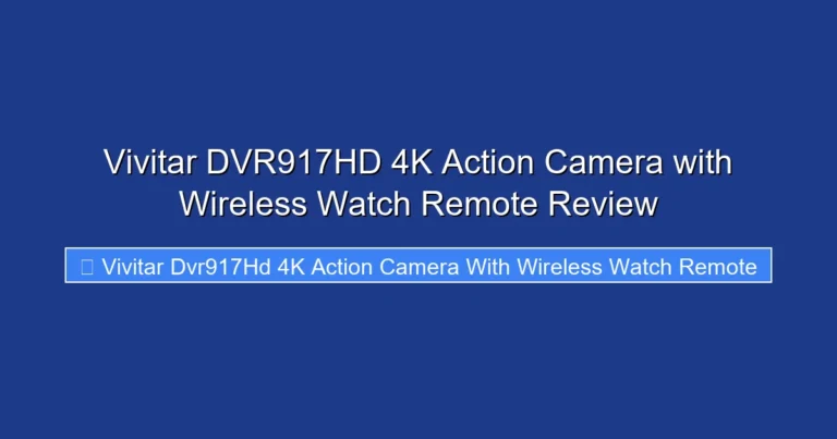 Vivitar DVR917HD 4K Action Camera with Wireless Watch Remote Review