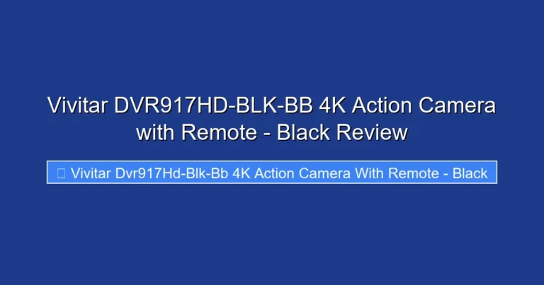 Vivitar DVR917HD-BLK-BB 4K Action Camera with Remote - Black Review