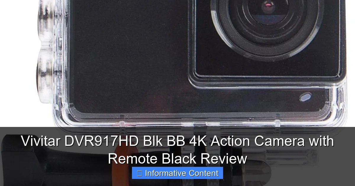 Vivitar DVR917HD Blk BB 4K Action Camera with Remote Black Review